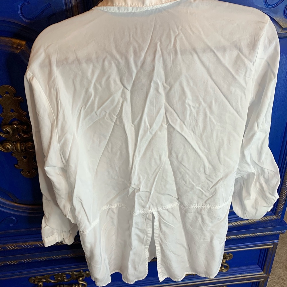 Thread & Supply Bright White Button Up Shirt XL - Picture 3 of 3